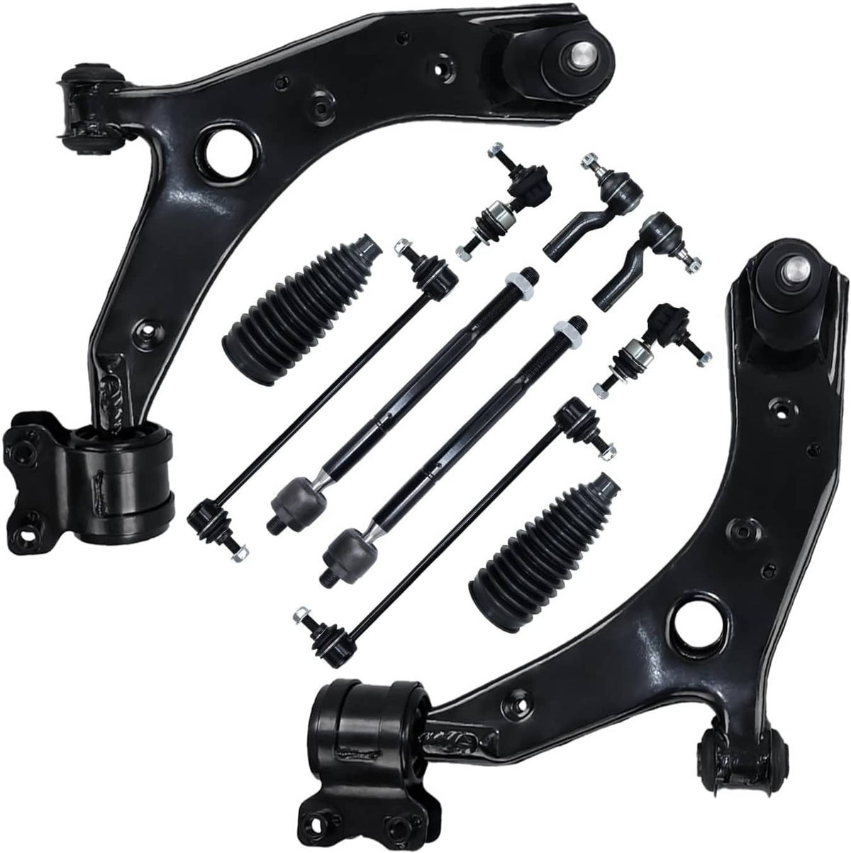 Solidspare 12Pcs Front Lower LH RH Control Arm Set Suspension Kit for 2004-2009 Mazda 3 5