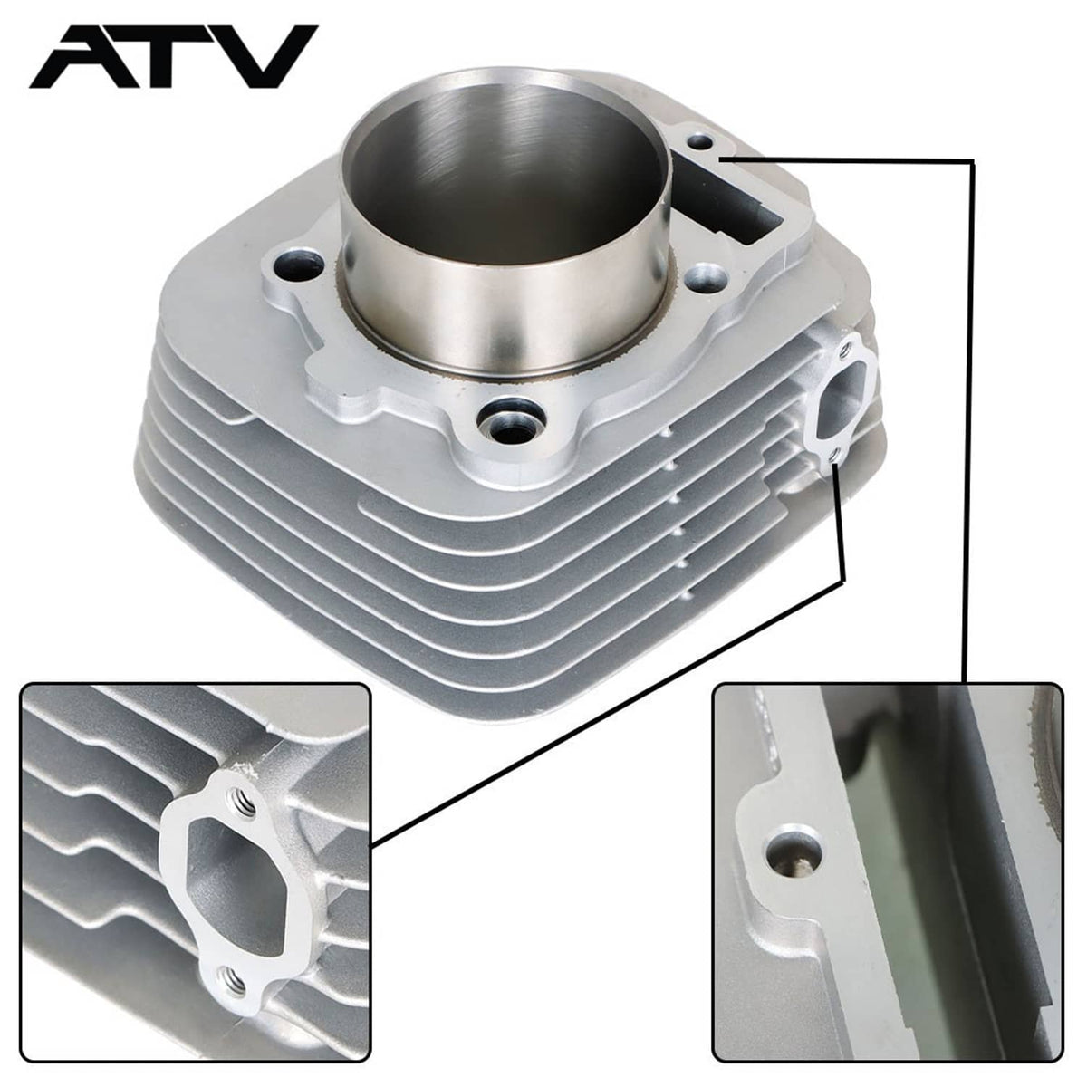 Solidspare 348cc Cylinder for Yamaha Big Bear Grizzly Warrior Raptor Wolverine 350