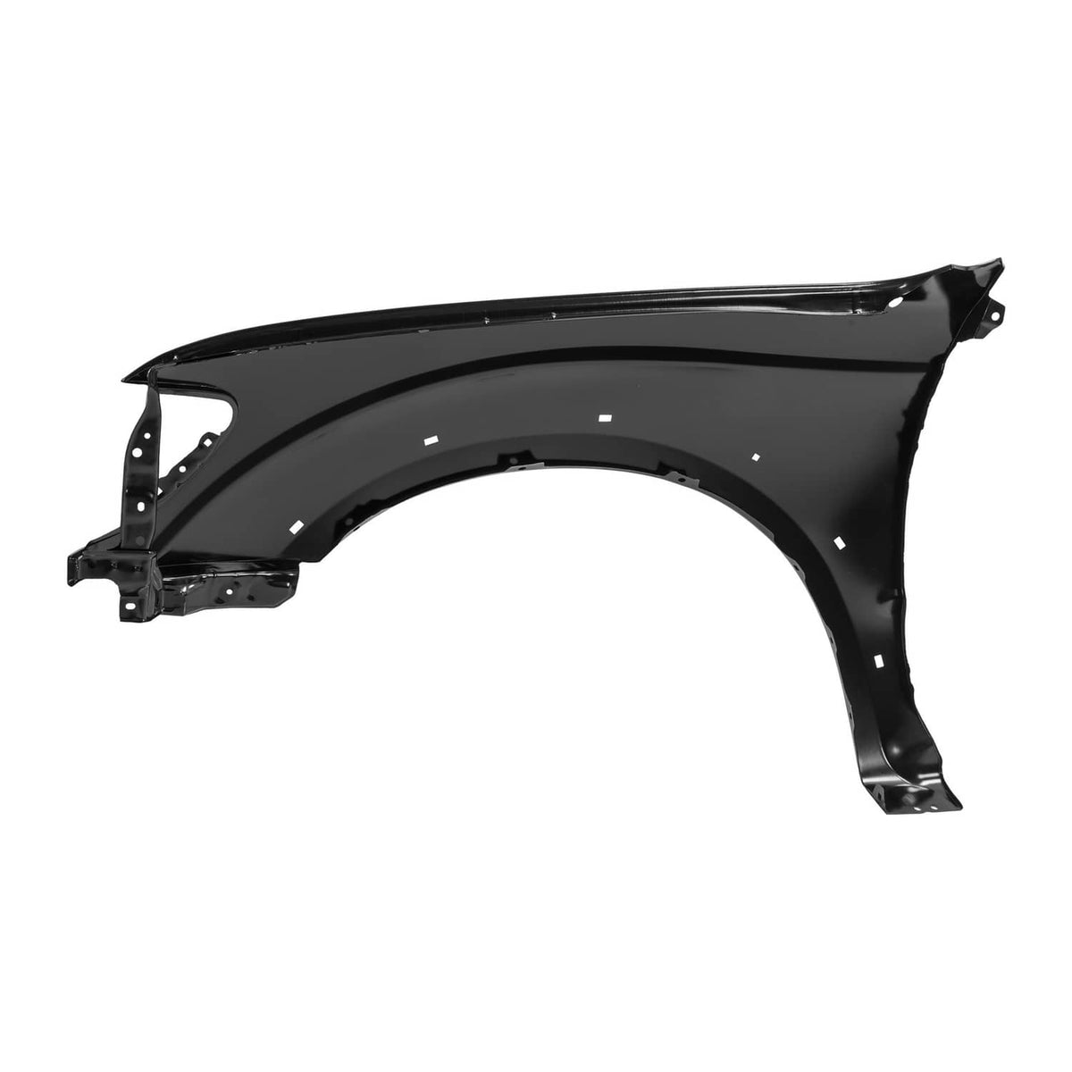 Solid Spare Front Fender For 2001-2004 Toyota Tacoma Passenger Side Black Steel TO1241188