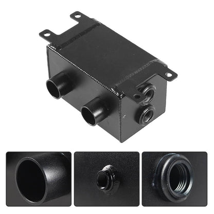 Solidspare AN10 -10AN Oil Catch Can Reservoir Tank 2 Port Dual Breather Filter Baffled Kit