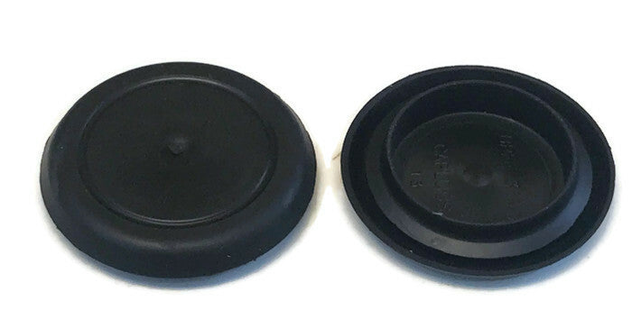 (4) 1-1/4 Inch Black Rubber FLUSH MOUNT HOLE PLUG - Sheet Metal Auto Body Panel