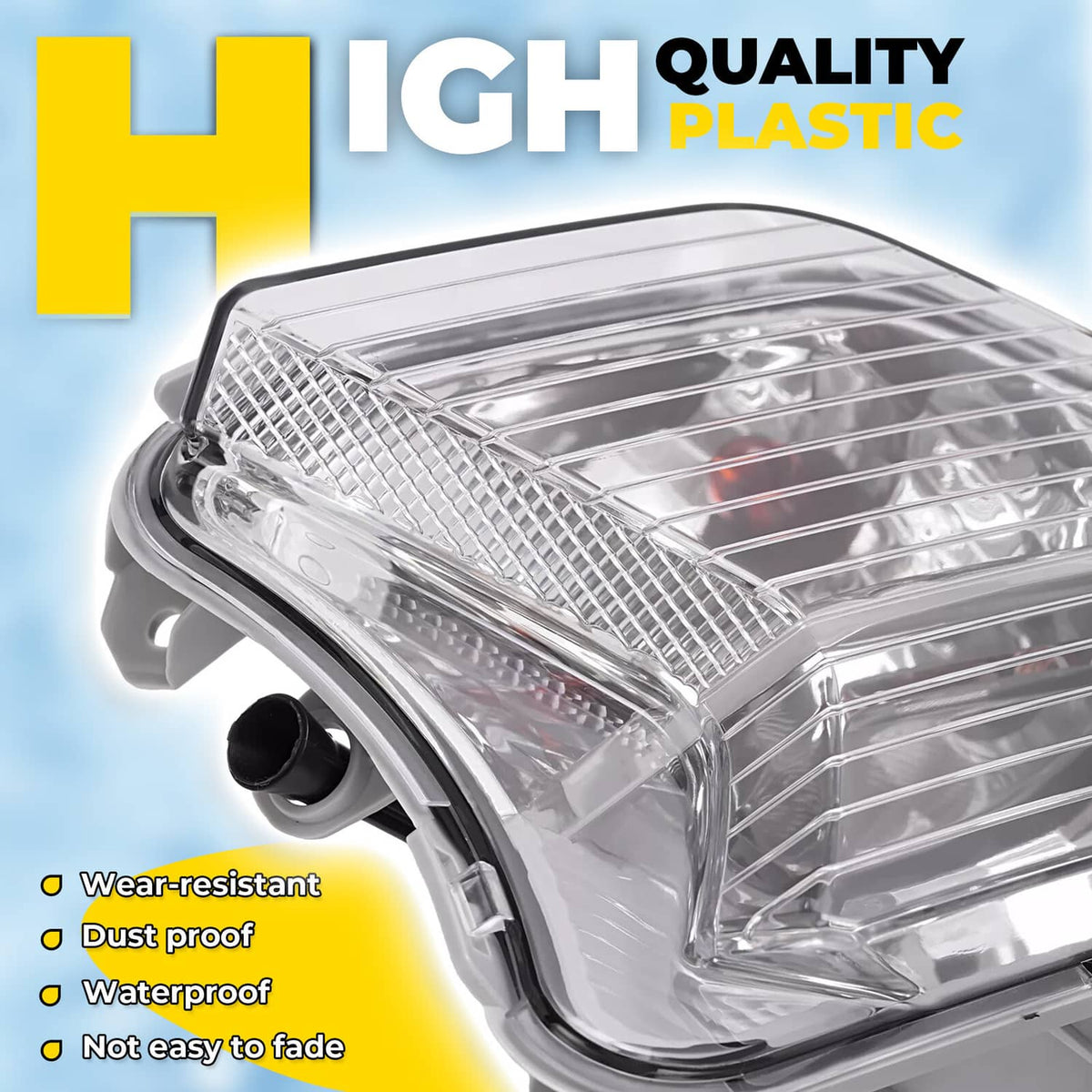 Solid Spare Front Fog Lights Turn Signal Lamp With Bulb For Ford Escape Kuga 2017-2019 LH+RH