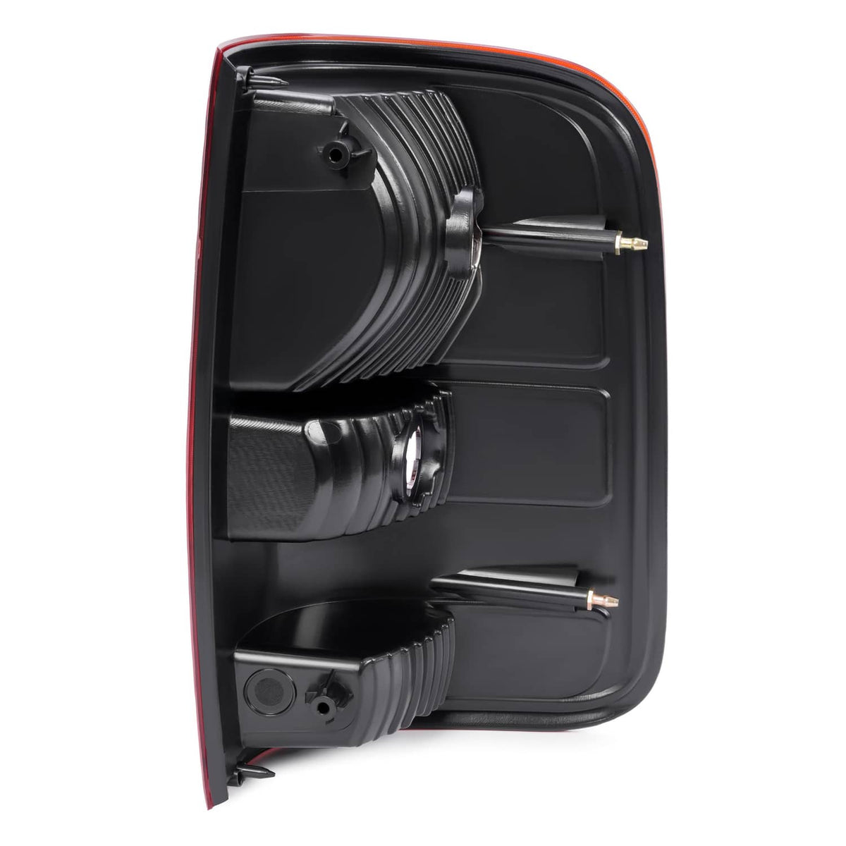 Solid Spare New Red Lens Tail Light Set For Ford F-150 2004-2008 Driver and Passenger Side