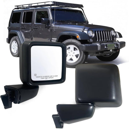 Solidspare Left & Right Power Heated Mirror Set for 2018-2024 Jeep Gladiator Wrangler JL