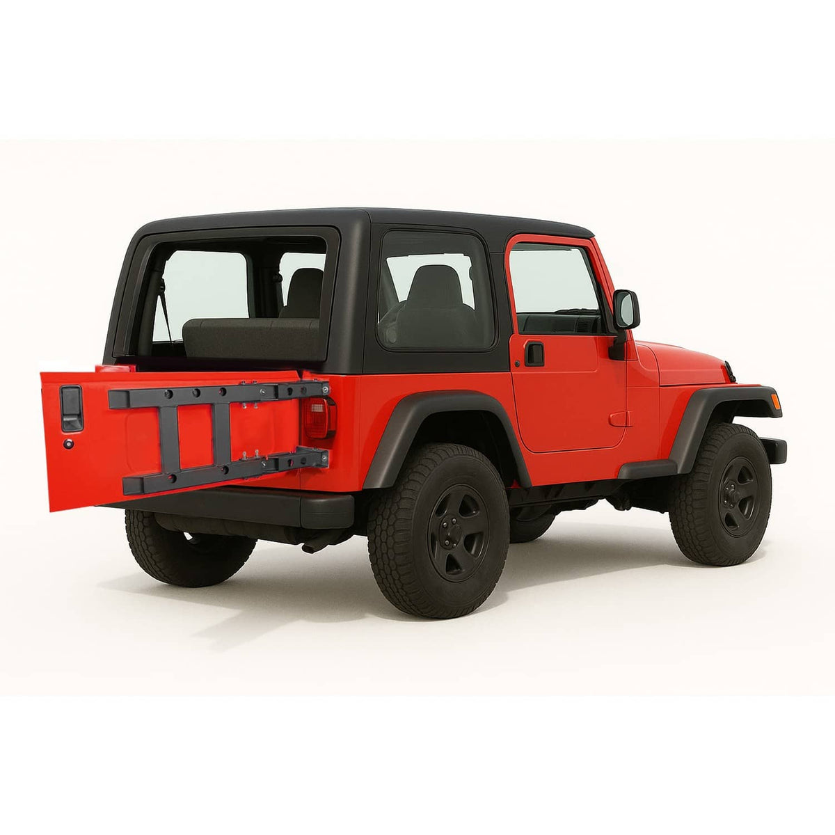 Solid Spare For 1997-2006 Jeep Wrangler TJ Tailgate Reinforcement Kit Door Hinge NEW