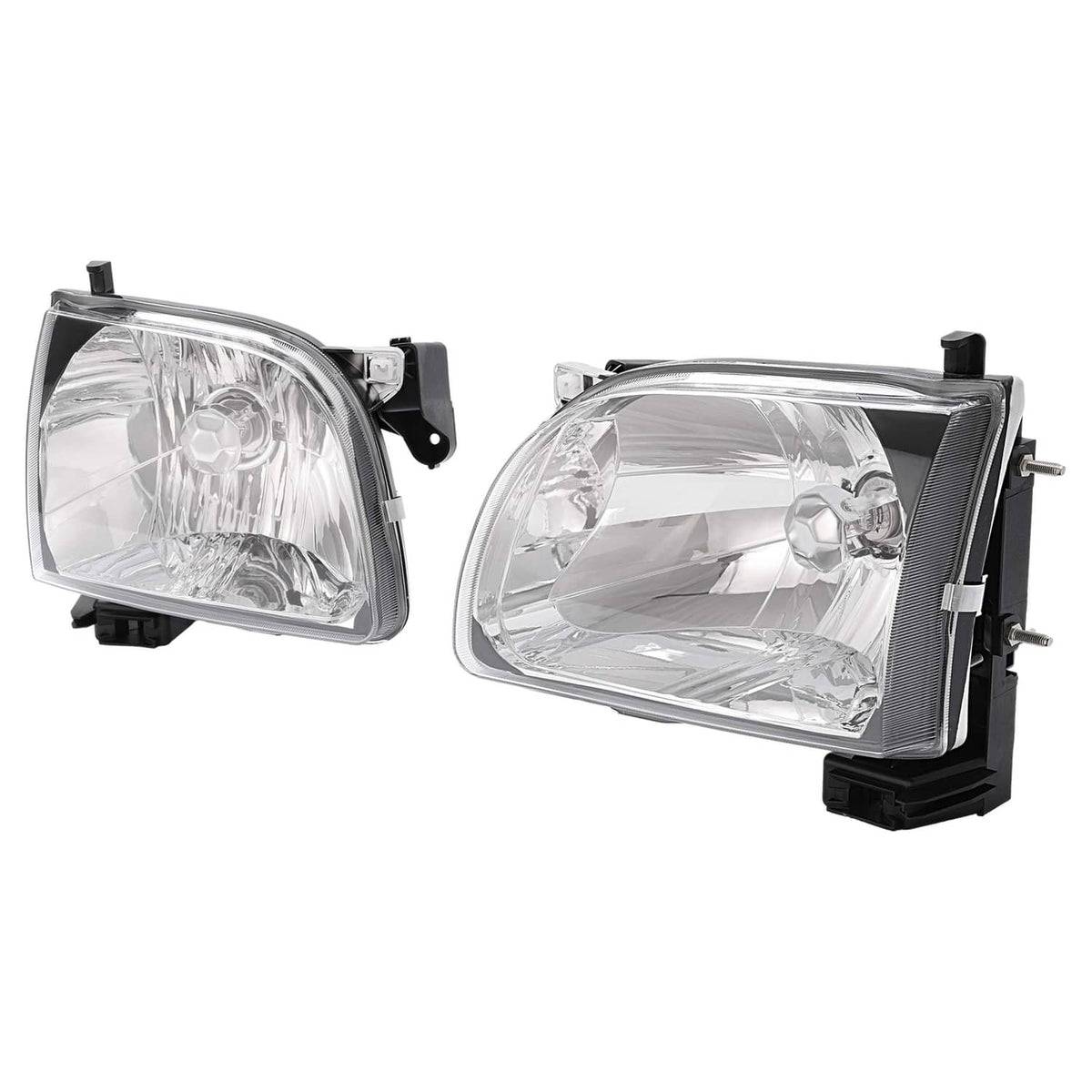 Solid Spare For Toyota Tacoma 2001 02 03 2004 Headlights Headlamps w/Bulb Driver & Passenger