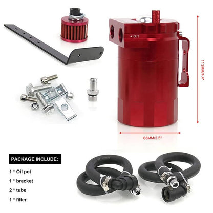 Solidspare Side Oil Separator Catch Can Tank For 2011-2021 F150 5.0L 2.7L 3.5L Ecoboost