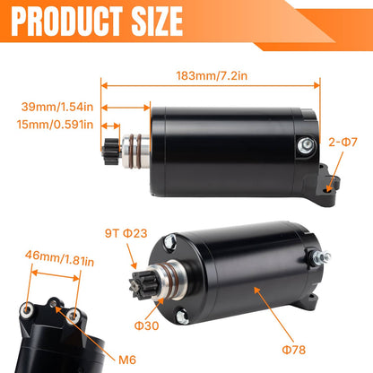 Solidspare Starter Fits for Sea-Doo Wake Speedster Challenger 420888996 420888995 420888994