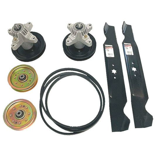 Solid Spare DECK REBUILD KIT BLADE SPINDLE BELT IDLER TROY BILT MTD PONY LT-542H 42 INCH