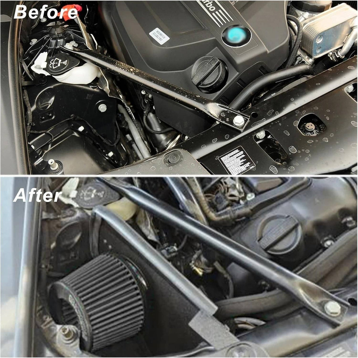 Solidspare Cold Air Intake w/Filter For 2010-16 BMW 535i 535i xDrive F10 F11 N55 3.0T Turbo