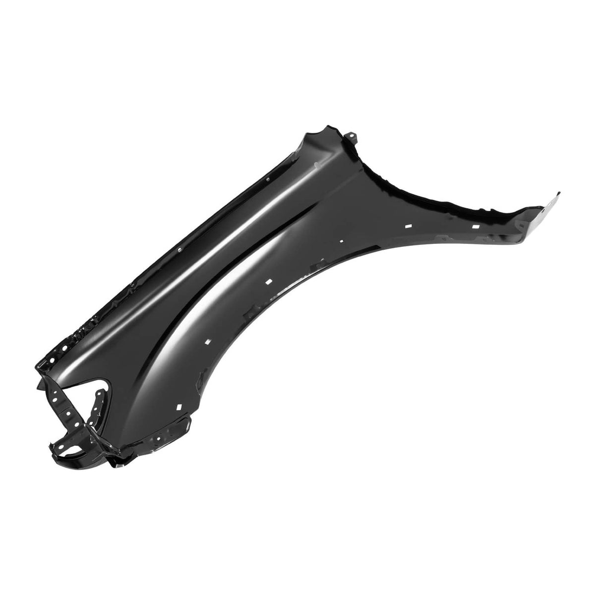 Solid Spare Front Fender For 2001-2004 Toyota Tacoma Passenger Side Black Steel TO1241188