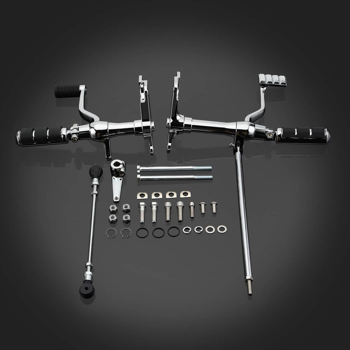 Solidspare Complete Forward Control Pegs Levers & Linkage For Sportster 883 1200 1991-2003