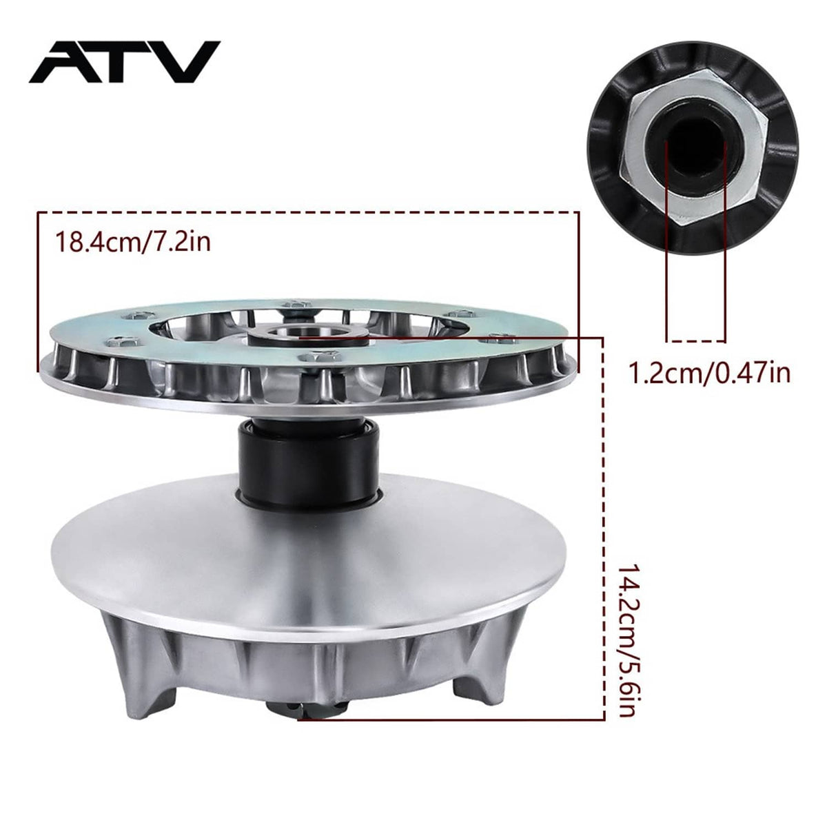 Solidspare For CFMOTO UTV 1000 Primary Driven Clutch 0JYA-051000-00003 0JYA-051000-00002