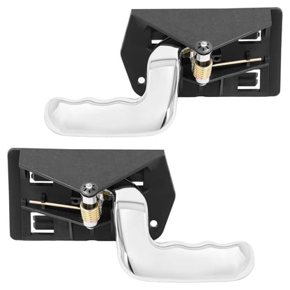 Solid Spare Fits GMC SIERRA 1500 2002-06 Interior Door Handles Drive + Passenger Side Chrome