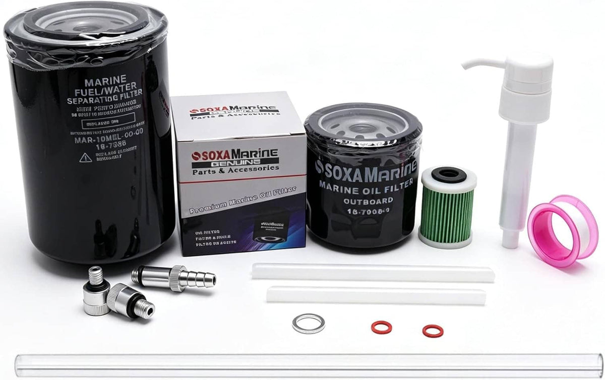 Solid Spare 69J-13440 Oil filter & 6P3-24563 Fuel filter Kit Yamaha 150/175/200/225/250 HP