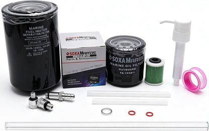 Solid Spare 69J-13440 Oil filter & 6P3-24563 Fuel filter Kit Yamaha 150/175/200/225/250 HP