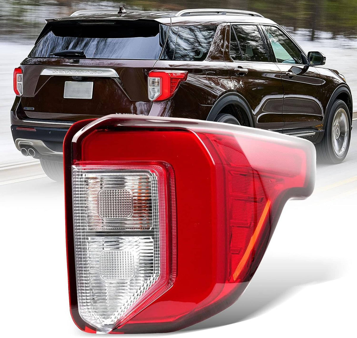 Solidspare Right Side LED Tail Light For Ford Explorer 2020-2022 Rear Lamp LB5Z13404F
