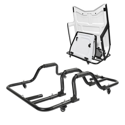 Solid Spare Hardtop Storage Rack For Jeep Wrangler CJ-7 YJ TJ JK JL 1976-2025 Powder Coated