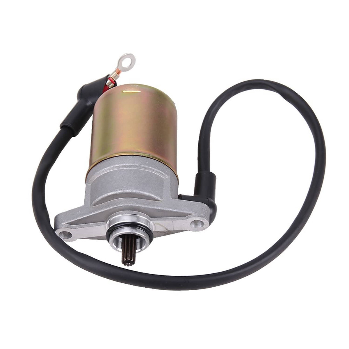 Solidspare 10 Teeth Starter Motor for 50cc GY6 Engine ATV Quad Buggy Go Kart Moped Scooter