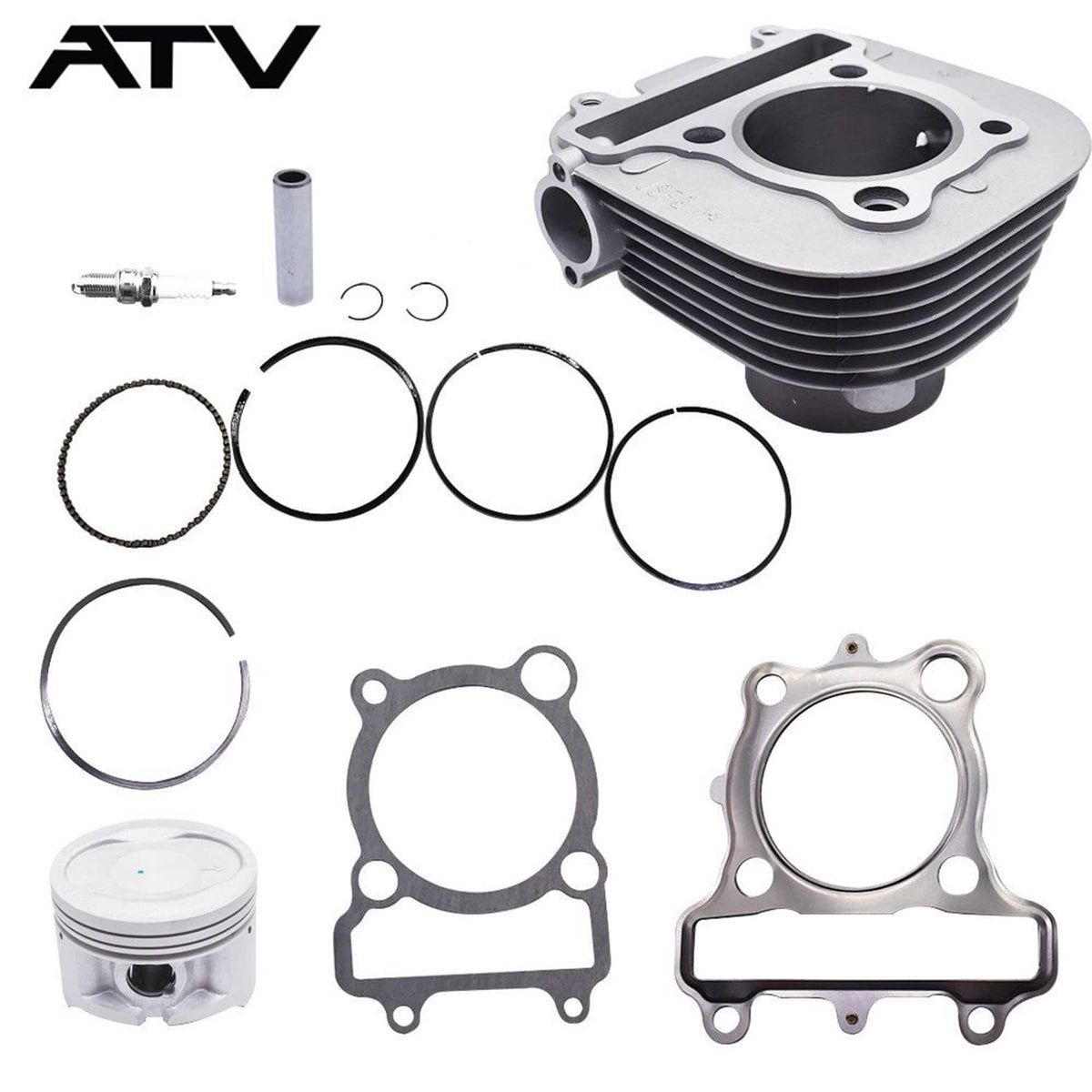 Solidspare Cylinder Piston Gasket Kit for Yamaha Tri-Moto 225 YTM225 1983 1984 1985 1986