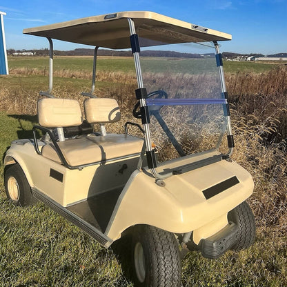 Solidspare For Club Car DS 1982-2000.5 Clear Fold Golf Cart Folding Windshield Windscreen