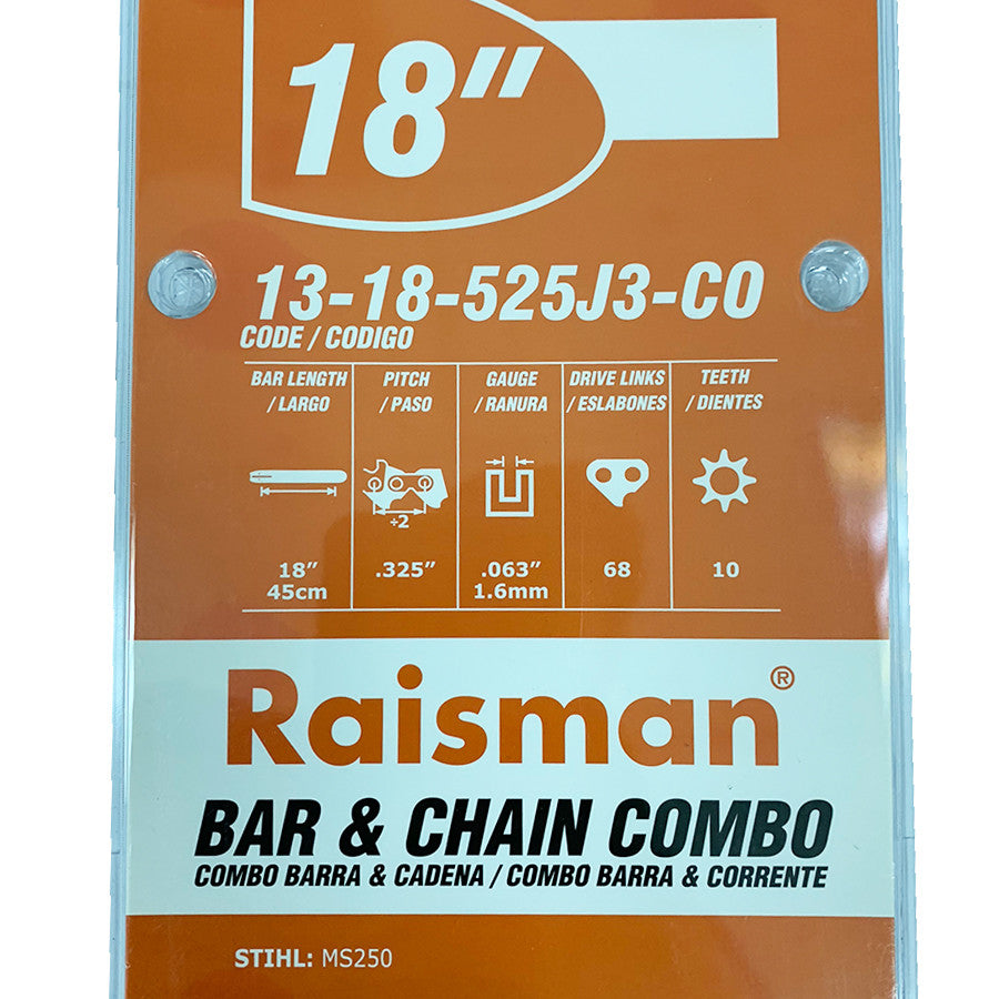 18" GUIDE BAR AND CHAIN REPLACES OREGON 183PXLBA074 578780