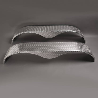 Solidspare Trailer Fenders 14" 15" 16" Tandem Teardrop Tread Plate Cargo 72" L 18" H 9" W