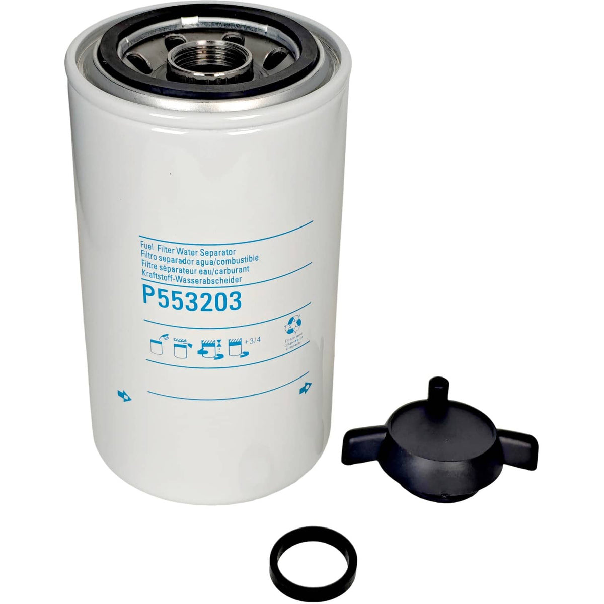 Solid Spare Spin-On Fuel Filter Water Separator Fit for Wix 33405