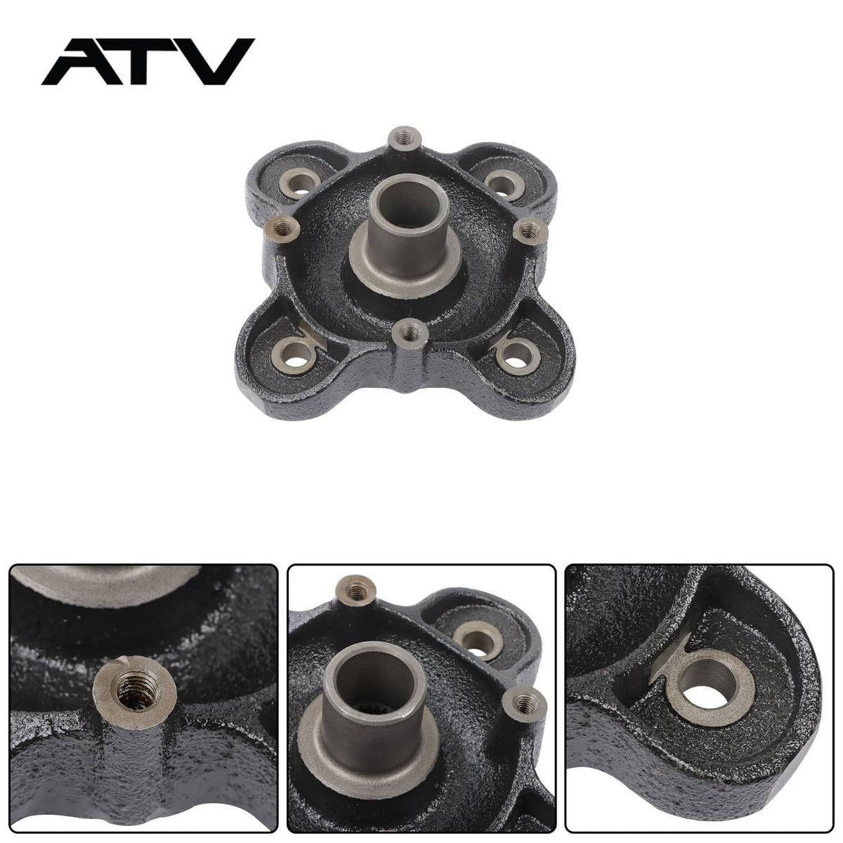 Solidspare For Polaris SxS Ranger 570 900 1000 Rear Wheel Hub Bearing Studs Brake Rotor Kit