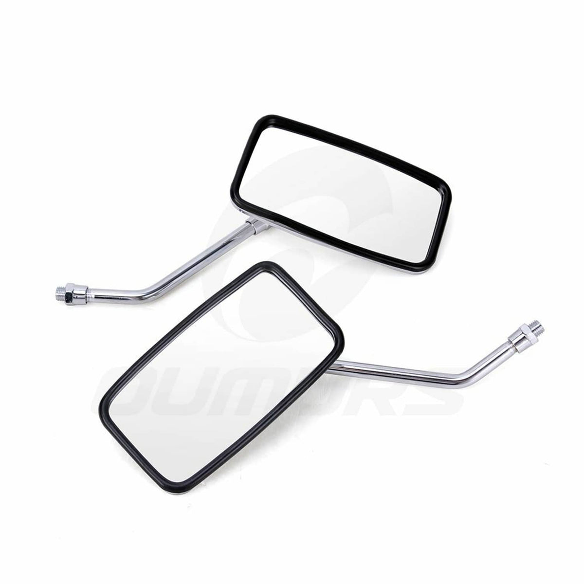 Solidspare Chrome Rectangle Rearview Side Mirrors For Honda Magna 250 VF 750C 500C 1000 US