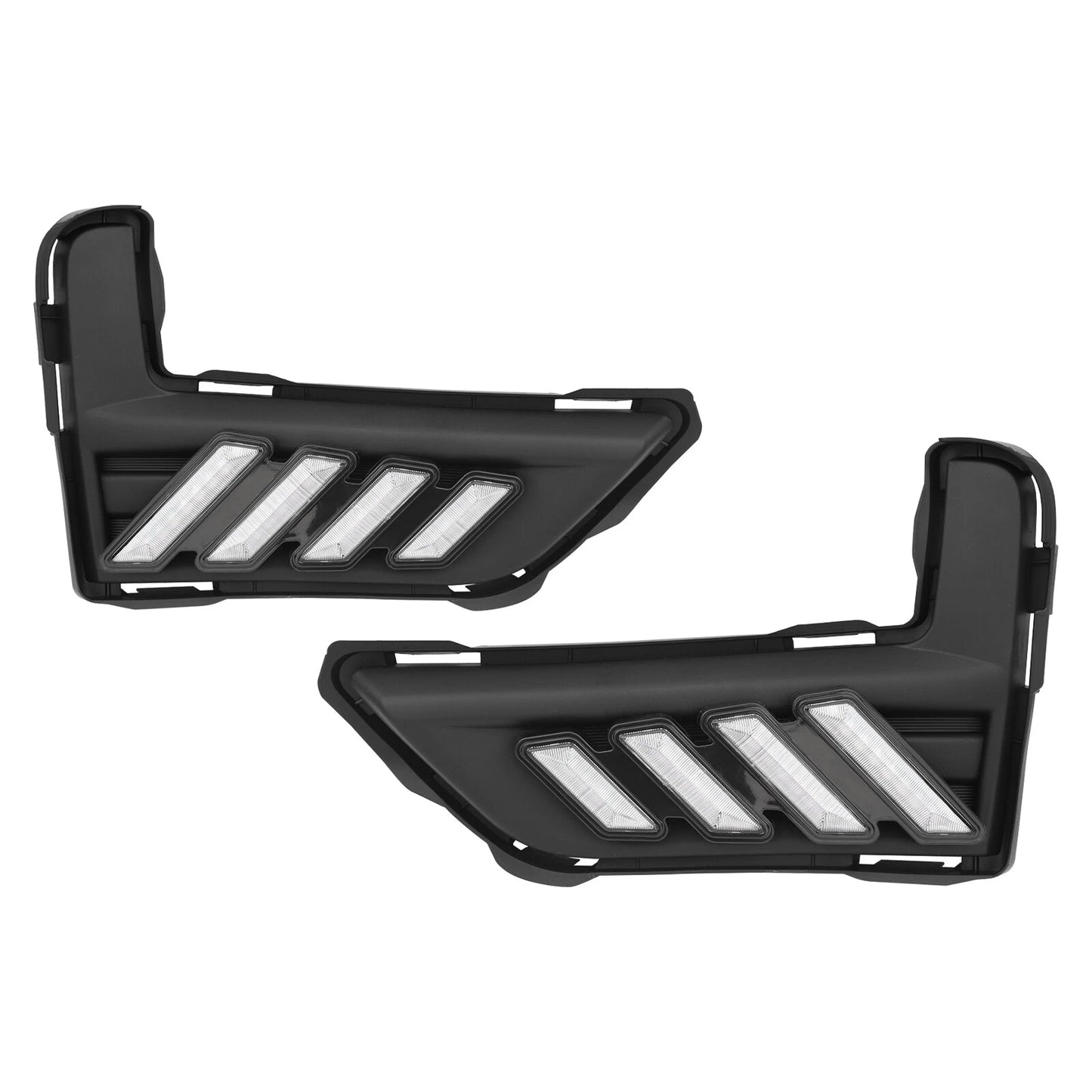 For 2017-2020 Nissan Rogue LED DRL Bumper Turn signal sequential Fog Light Pair