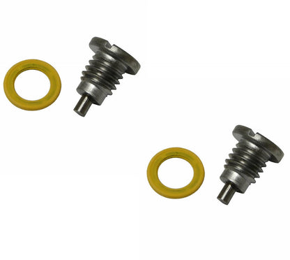 Solid Spare For Mercruiser Alpha Magnetic Outdrive Lower Unit Drain Plug, Screw 8M0058389（2）