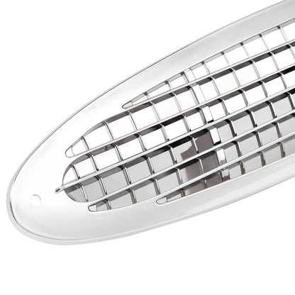 Solid Spare Chrome Hood Side Grille Air Intake Vent Cover ABS For Freightliner M2 2002-2018