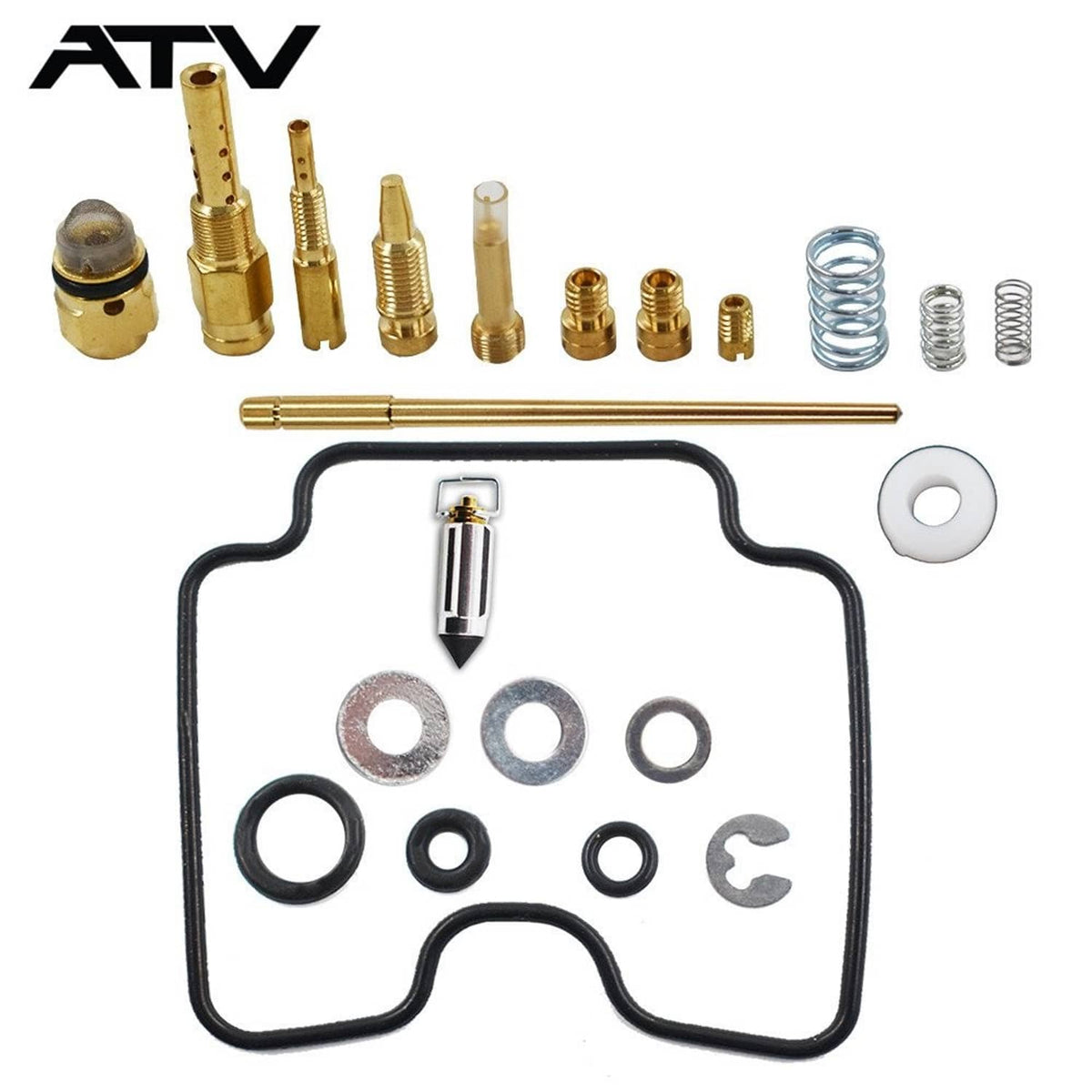 Solidspare 2003 CARBURETOR Rebuild Kit For Kawasaki Kfx 400 Repair LTZ400 HDM 221