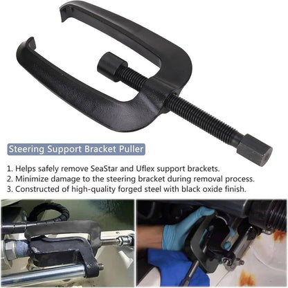 Solidspare Black Hydraulic Steering Support Bracket Puller Removal Tool HS5157 For Seastar