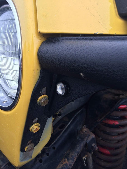 AMBER LED Front Turn Signal Kit for Tube/Flat Fender for SmittyBilt Rugged Ridge