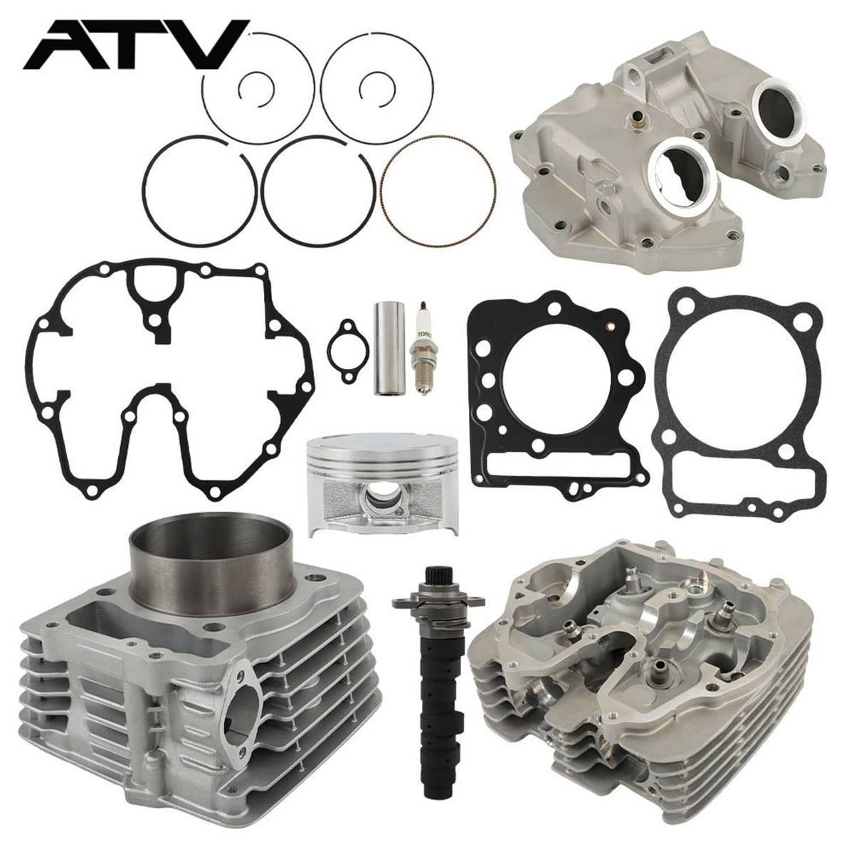 Solidspare For Honda Sportrax TRX400X Cylinder Head Piston Camshaft Top End Kit 1999-2014