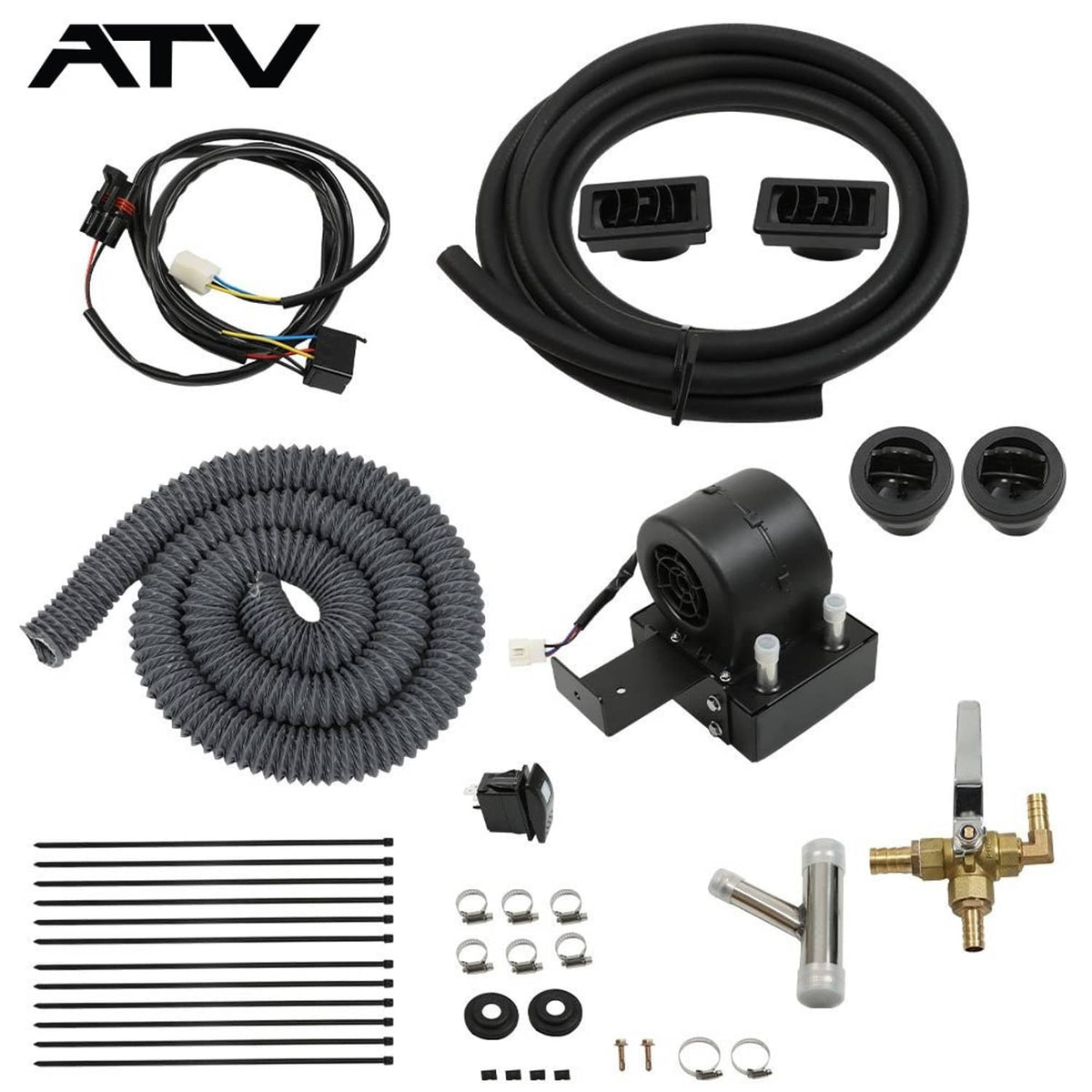 Solidspare ATV Cab Heater  Fit For Polaris Ranger XP 1000 with Defrost (2018-Current)