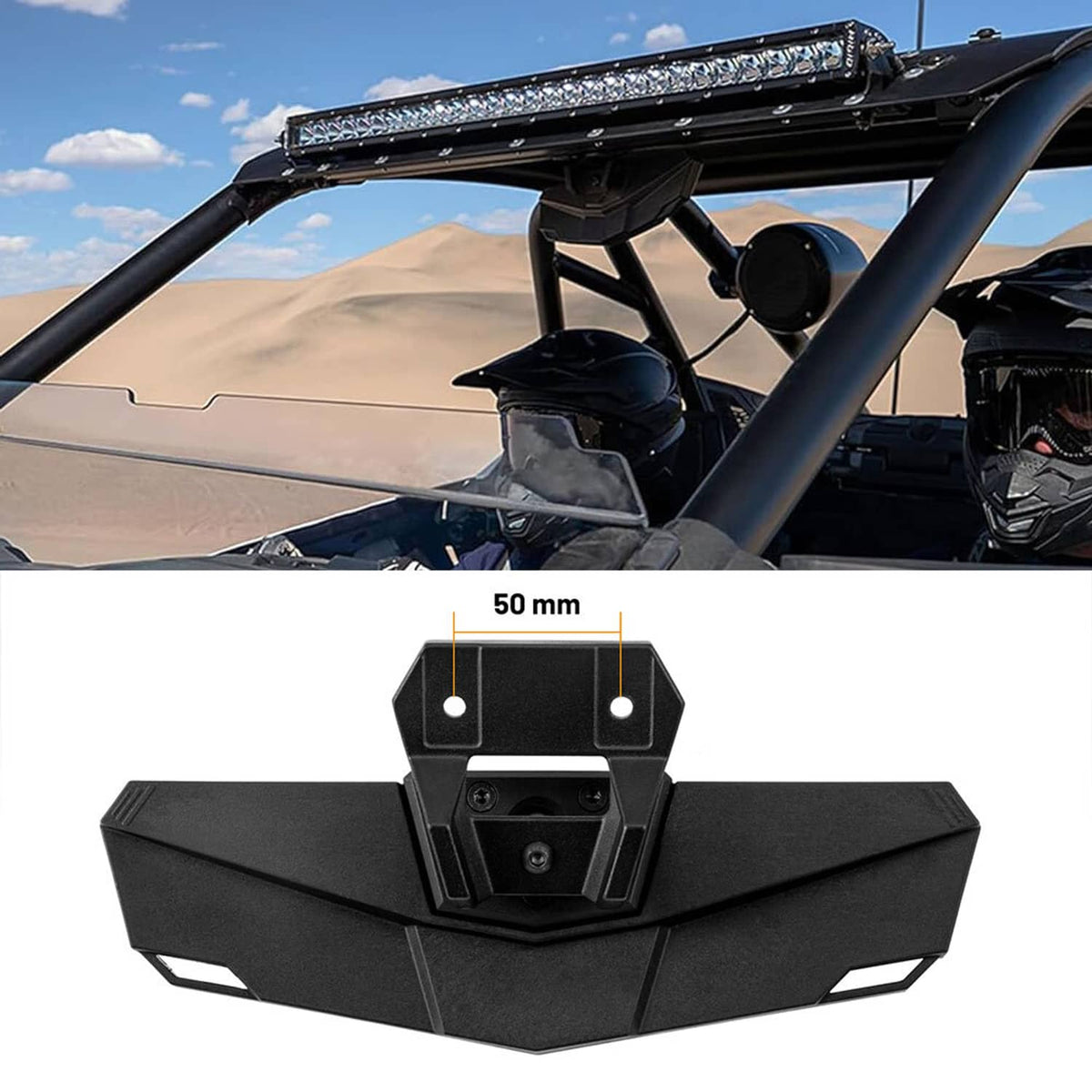 Solidspare UTV Convex Rear View Center Mirror For Polaris RZR PRO XP/XP 4 2020-25 2883763