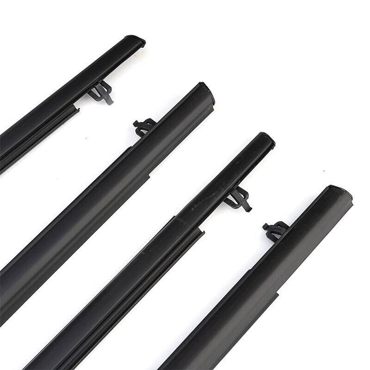 Solidspare 4Pcs Car Window Moulding Trim Weatherstrips Seal Fit For Honda Civic Sedan 06-11