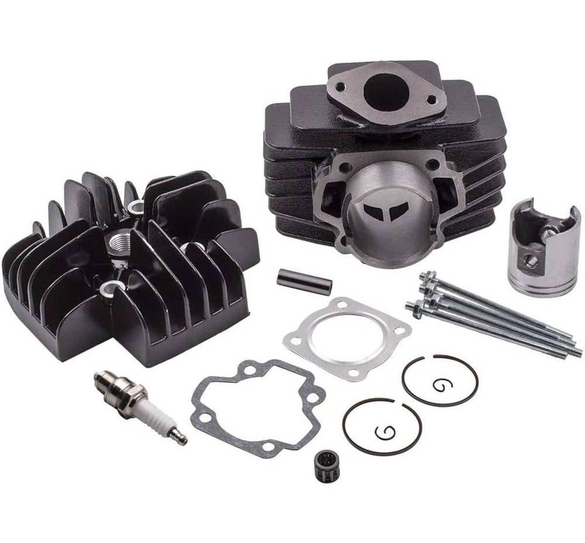 Solidspare 60CC Big Bore Set For 1981-2009 Yamaha PW50 Cylinder Piston Gasket Head Top End