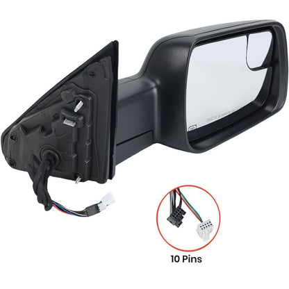 Solidspare Heated Mirror w/Power Fold Signal Light Right For 2019-2024 Ram 1500 68276500AH