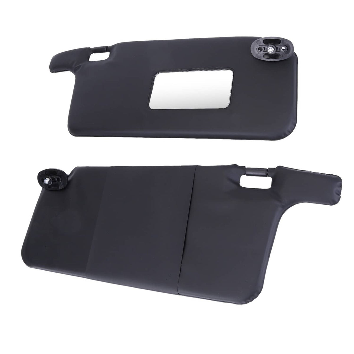 Solidspare Black For 1996-2001 Honda Civic Sun Visors Left Driver & Right Passenger Set