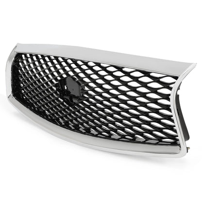 For 2014 2015 2016 2017 Infiniti Q50 Chrome Front Bumper Grille Grill Assembly