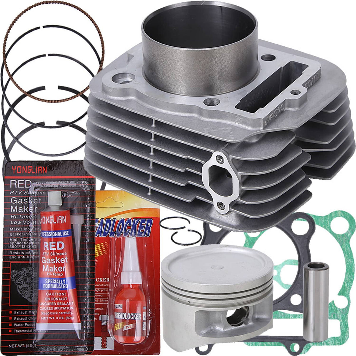 Solidspare New Cylinder Piston Gasket Top End Kit For Yamaha Raptor 350 YFM350R 2004-2013