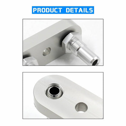 Solidspare Transmission Cooler Line Adapter Plate w/ 6AN Fittings Seal 6L80E 6L90E 8L90E
