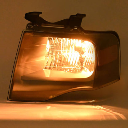 Solid Spare Left For Ford Expedition 2007-2014 Headlight W/bulbs Amber Reflector 7L1Z13008DB