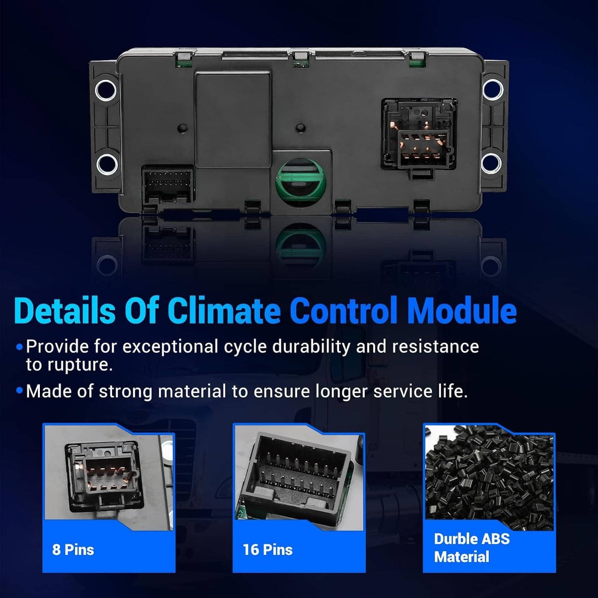 Solidspare A/C Climate Control Module Panel 25110700 20992943 for Mack Truck 2008-2018