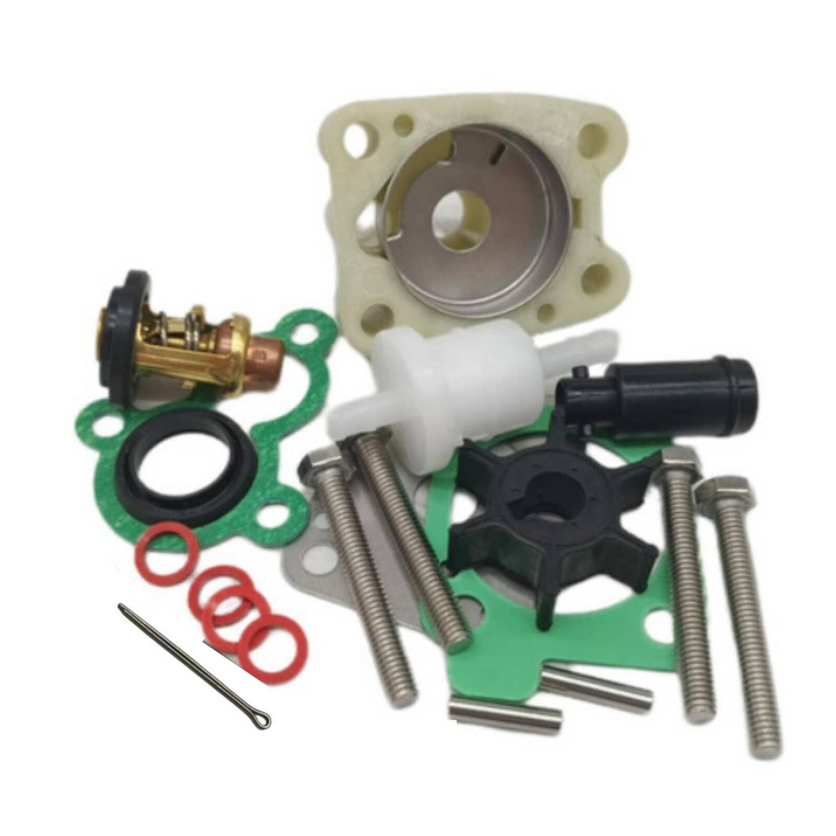 Solid Spare Yamaha F4B F5A F6C Outboard Maintenance Service Kit With Fuel Filter &Thermostat