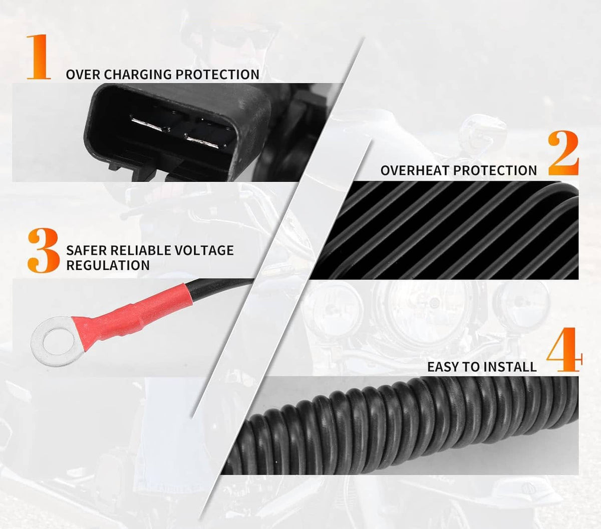 Solidspare Voltage Rectifier Regulator For 1997-2001 Harley All Touring Models 7450597